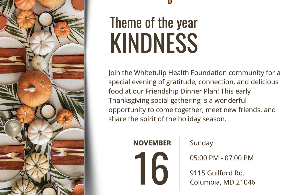 WhiteTulip Friendship Dinner